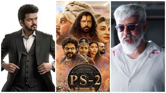 ಫಸ್ಟ್‌ಡೇ ಬಾಕ್ಸಾಫೀಸ್‌ನಲ್ಲಿ ಧೂಳೆಬ್ಬಿಸಿದ 'ಪೊನ್ನಿಯಿನ್ ಸೆಲ್ವನ್- 2';  'ಥುನಿವು' - 'ವಾರಿಸು' ದಾಖಲೆ ಉಡೀಸ್ 