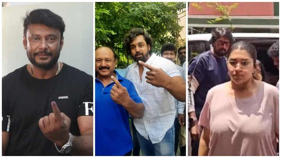 ಮೊದಲ ಬಾರಿ ಸಾನ್ವಿ ಮತದಾನ.. ಗೆದ್ದವರು ಸಮಸ್ಯೆ ಬಗೆಹರಿಸಬೇಕು ಎಂದ ಕಿಚ್ಚ; RR ನಗರದಲ್ಲಿ ದರ್ಶನ್ ವೋಟ್