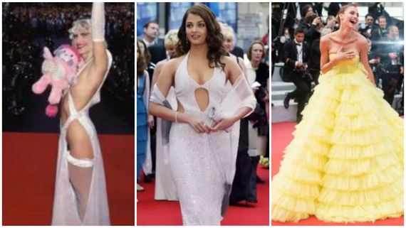 Cannes Film Festival: ರೆಡ್ ಕಾರ್ಪೆಟ್‌ ಮೇಲೆ ವಿಚಿತ್ರ ವೇಷಭೂಷಣಗಳಲ್ಲಿ ನಟಿಯರ ಎಡವಟ್ಟು