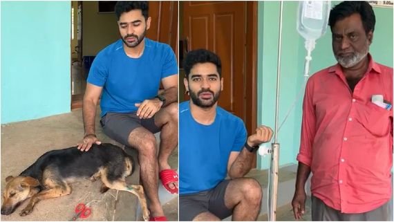 ರಾಷ್ಟ್ರೀಯ ಹೆದ್ದಾರಿಯಲ್ಲಿ ಅಪಘಾತಕ್ಕೀಡಾಗಿದ್ದ  ಬೀದಿ ನಾಯಿ: ಆಸ್ಪತ್ರೆಗೆ ಸೇರಿಸಿ ಚಿಕಿತ್ಸೆ ಕೊಡಿಸಿದ ಶೈನ್ ಶೆಟ್ಟಿ
