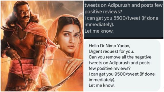 Adipurush: ನೆಗೆಟಿವ್ ಕಮೆಂಟ್‌ಗಳನ್ನು ತೆಗೆಯುವಂತೆ ಹಣದ ಆಮಿಷ: 'ಆದಿಪುರುಷ್' ತಂಡದ ಮೇಲಿನ ಗಂಭೀರ ಆರೋಪ! 