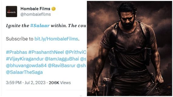 ಜುಲೈ 7ಕ್ಕೆ 90 ಸೆಕೆಂಡ್‌ಗಳ ಸುನಾಮಿ.. ಕೊನೆಗೂ 'ಸಲಾರ್' ಟೀಸರ್ ಬಗ್ಗೆ ಮೌನ ಮುರಿದ ಹೊಂಬಾಳೆ