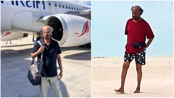 ಕೆಂಪು ಟೀ ಶರ್ಟ್.. ಕಪ್ಪು ಚಡ್ಡಿ.. ಮಾಲ್ಡೀವ್ಸ್ ಮರಳ ಮೇಲೆ ಬರೀಗಾಲಲ್ಲಿ ಓಡಾಟ: ರಜನಿ ಫುಲ್ ರಿಲ್ಯಾಕ್ಸ್! 