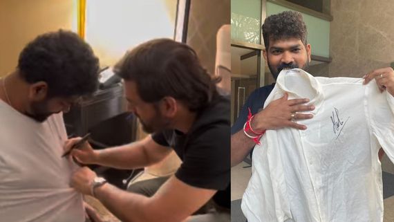 ನಯನತಾರಾ ಪತಿ ಟಿ ಶರ್ಟ್ ಮೇಲೆ ಧೋನಿ ಆಟೋಗ್ರಾಫ್; ವಿಡಿಯೊ ವೈರಲ್