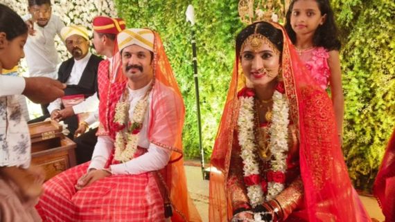 Harshika-Bhuvan: ಕೊಡವ ಸಂಪ್ರದಾಯದಂತೆ ಸತಿಪತಿಯಾದ ಹರ್ಷಿಕಾ-ಭುವನ್