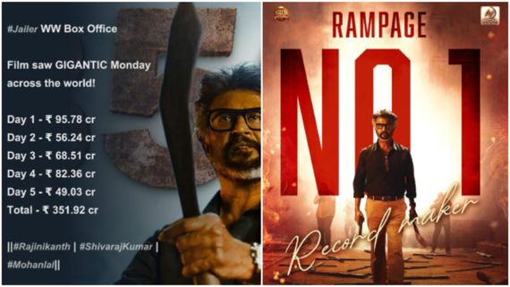 Jailer Box Office: 'ಜೈಲರ್' ಸೈಲೆಂಟ್ ಆಗಲ್ಲ.. 5 ದಿನಕ್ಕೆ ₹350 ಕೋಟಿ.. ಕರ್ನಾಟಕದಲ್ಲೂ ಕಲೆಕ್ಷನ್ ಎಷ್ಟು ಅಂತಿರಾ?