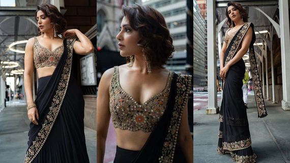 ನ್ಯೂಯಾರ್ಕ್‌ನಲ್ಲಿ ಸೀರೆಯುಟ್ಟು ಫೋಸ್ ಕೊಟ್ಟ ನಟಿ ಸಮಂತಾ; ಸೀರೆ ಬೆಲೆ ಎಷ್ಟು ಗೊತ್ತೆ?