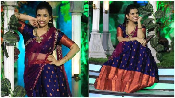 Shwetha Changappa: ಲಂಗ ದಾವಣಿಯಲ್ಲಿ ಮಿಂಚಿದ ಶ್ವೇತಾ ಚೆಂಗಪ್ಪ.. 