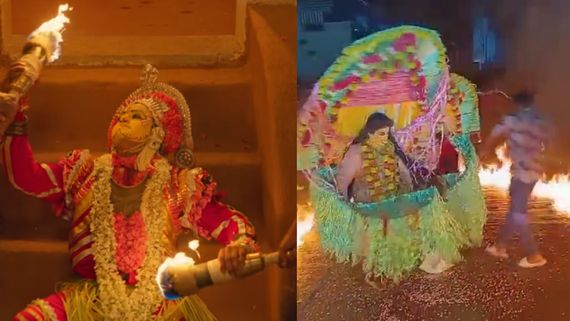 ಗಣೇಶ ವಿಸರ್ಜನೆಯಲ್ಲಿ ಕಾಂತಾರ ಹಾಡಿಗೆ ಫಿಲ್ಮಿ ಎಫೆಕ್ಟ್ ನೀಡಲು ಯತ್ನಿಸಿ ಅಗ್ನಿ ಅವಘಡ, ಐವರು ಗಾಯಾಳು