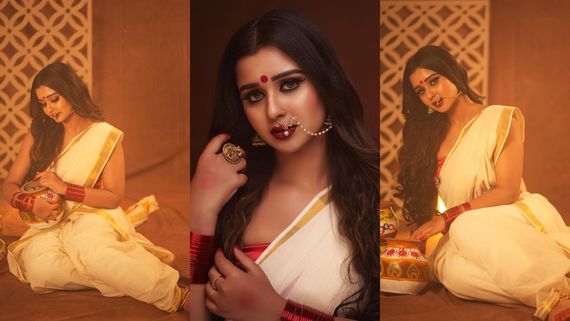 Mouna Guddemane: 'ರಾಮಾಚಾರಿ' ಪತ್ನಿಯ 'ಬ್ರಹ್ಮಚಾರಿಣಿ 'ನೋಟಕ್ಕೆ ಫಿದಾ ಆದ ಫ್ಯಾನ್ಸ್! 