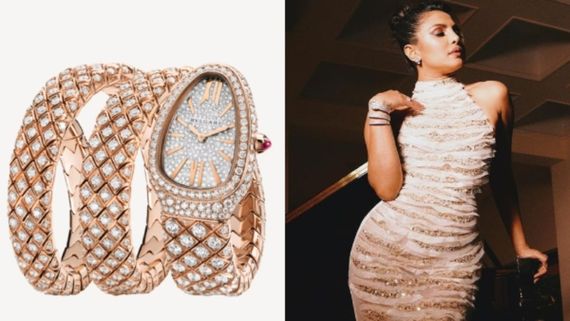 Priyanka Chopra: ನಟಿ ಪ್ರಿಯಾಂಕಾ ಚೋಪ್ರಾ ಕೈಯಲ್ಲಿ ಕಾಣಿಸಿದ ಈ ಹಾವಿನ ರೀತಿಯ ವಾಚ್ ಬೆಲೆ ಲಕ್ಷ ಅಲ್ಲ.. ಕೋಟಿ!  