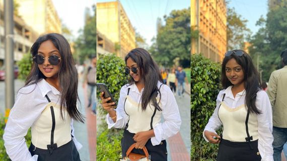Vijaya Lakshmi: ಮಾಡರ್ನ್ ಡ್ರೆಸ್ ತೊಟ್ಟ 'ಲಕ್ಷಣ'ದ ವಿಜಯ ಲಕ್ಷ್ಮೀ ನೋಟಕ್ಕೆ ಫ್ಯಾನ್ಸ್ ಫಿದಾ!