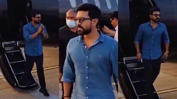 ಖಾಸಗಿ ಜೆಟ್‌ನಲ್ಲಿ ಸ್ಟೈಲಿಶ್ ಲುಕ್‌ನಲ್ಲಿ ಮೈಸೂರಿಗೆ ಬಂದ ನಟ ರಾಮ್ ಚರಣ್  