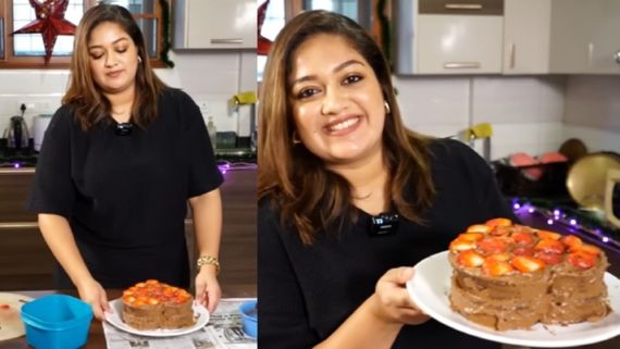 ಕ್ರಿಸ್ಮಸ್‌ಗೆ ಸಿಂಪಲ್ ಆಗಿ ಕೇಕ್ ಮಾಡಬೇಕೆ?: ನಟಿ ಮೇಘನಾ ರಾಜ್ ಸ್ಟ್ರಾಬೆರಿ ಚಾಕೊಲೇಟ್ ಕೇಕ್ ರೆಸಿಪಿ ಕೊಟ್ಟಿದ್ದಾರೆ ನೋಡಿ