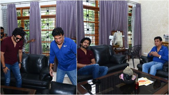 ಶಿವಣ್ಣನ ಮನೆಯಲ್ಲಿ 'ಹಾಯ್ ನಾನ್ನ' ನಟ ನಾನಿ: ಇಬ್ಬರು ನಟರ ನಡುವೆ ನಡೆದ ಸಂಭಾಷಣೆ ಏನು?