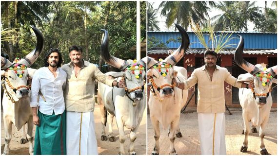 ಅಣ್ಣಾವ್ರ ಕುಟುಂಬದ ಕುಡಿ ಧ್ರುವನ್ ಜೊತೆ ದರ್ಶನ್ ಸಂಕ್ರಾಂತಿ; ಹಬ್ಬದಂದು ದಾಸ ಹೇಳಿದ್ದೇನು'?