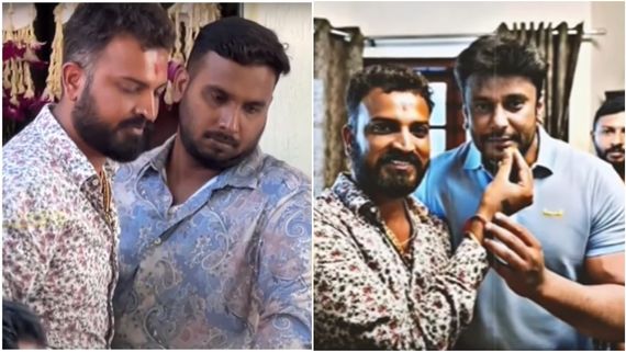 'ಒಡೆಯ'ನ ಮನೆಗೆ ಓಡೋಡಿ ಬಂದ 'ಹಳ್ಳಿಕಾರ್'; ದರ್ಶನ್ ಮನೆ ಮುಂದೆ ವರ್ತೂರು ಸಂತೋಷ್ 