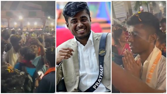 ಡ್ರೋನ್ ಪ್ರತಾಪ್ ಕಾಲಿಟ್ಟಲೆಲ್ಲ ಜನ ; ಸೆಲ್ಫಿಗಾಗಿ ನೂಕು ನುಗ್ಗಲು 