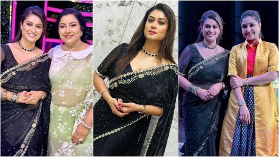 ತಾರಾ, ಅನುಪ್ರಭಾಕರ್ ಜೊತೆ ಕಾಣಿಸಿಕೊಂಡ ಬಿಗ್‌ಬಾಸ್ ಬೆಂಕಿ; ಕಪ್ಪು ಸೀರೆಯುಟ್ಟು ಮಿಂಚಿಂಗ್