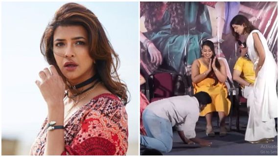 ಏಕಾಏಕಿ ಪಾದಕ್ಕೆರಗಿದ ಅಭಿಮಾನಿ, ಬೆಚ್ಚಿ ಬಿದ್ದ ಮಂಚು ಲಕ್ಷ್ಮಿ ; ಆಮೇಲೆ ಏನಾಯ್ತು..?