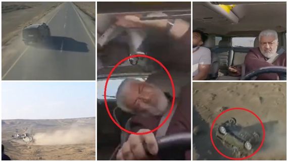 ಚಿತ್ರೀಕರಣದ ವೇಳೆ ತಮಿಳು ನಟ ಅಜಿತ್ ಕಾರು ಪಲ್ಟಿಯಾಗಿ ಅಪಘಾತ; ಬೆಚ್ಚಿಬಿದ್ದ ಫ್ಯಾನ್ಸ್