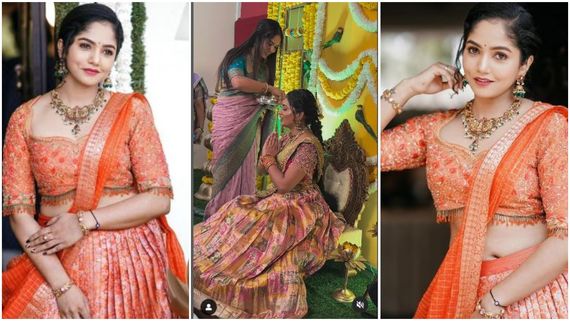 Bhavya Gowda ; ಮದುವೆ ಮನೆಯಲ್ಲಿ ಮಿರಮಿರ ಮಿಂಚಿದ ನಟಿ ಭವ್ಯ ಗೌಡ..! 