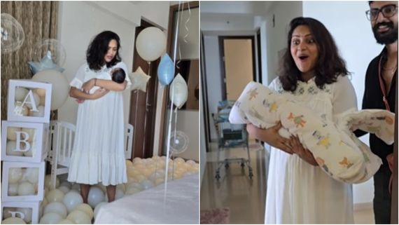 ಮುದ್ದಾದ ಮಗುವಿಗೆ ಜನ್ಮ ನೀಡಿದ 'ಹೆಬ್ಬುಲಿ' ನಟಿ ಅಮಲಾ ಪೌಲ್; ತಡವಾಗಿ ಖುಷಿ ಹಂಚಿಕೊಂಡ ಚೆಲುವೆ