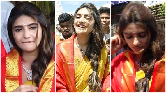 ತಿಮ್ಮಪ್ಪನ ಸನ್ನಿಧಿಯಲ್ಲಿ ಶ್ರೀಲೀಲಾ ಕೆನ್ನೆ ಹಿಂಡಿದ ಸಂಗೀತ ನಿರ್ದೇಶಕ - ವಿಡಿಯೋ ವೈರಲ್...!