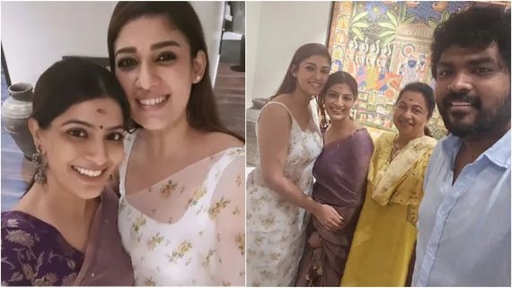 ಮೊದಲ ಸಿನಿಮಾ ನಿರ್ದೇಶಕನಿಗೆ ಆಮಂತ್ರಣ: ಲೇಡಿ ಸೂಪರ್‌ಸ್ಟಾರ್ ಜೊತೆ ಪೋಸ್ ಕೊಟ್ಟ ವರಲಕ್ಷ್ಮಿ 