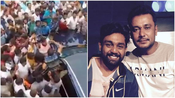 ಧ್ರುವ ಎದುರು 'ಬಾಸ್ ಬಾಸ್ ಡಿಬಾಸ್' ಎಂದು ಕೂಗಿದ ದರ್ಶನ್ ಫ್ಯಾನ್ಸ್; ವೀಡಿಯೋ ವೈರಲ್