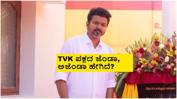 ದಳಪತಿ ವಿಜಯ್ ಪಾರ್ಟಿ ಬಾವುಟ, ಚಿಹ್ನೆ ಅನಾವರಣ; ಆನೆ, ಹೂವಿನ ಚಿತ್ರ ಯಾಕೆ? 