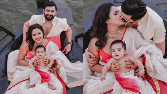 ಇದೇ ಮೊದಲ ಬಾರಿಗೆ ಮಗನ ಮುಖ ತೋರಿಸಿದ 'ಹೆಬ್ಬುಲಿ' ನಟಿ; ಪತಿಯೊಂದಿಗೆ ಪುಲ್ ರೊಮ್ಯಾಂಟಿಕ್ 