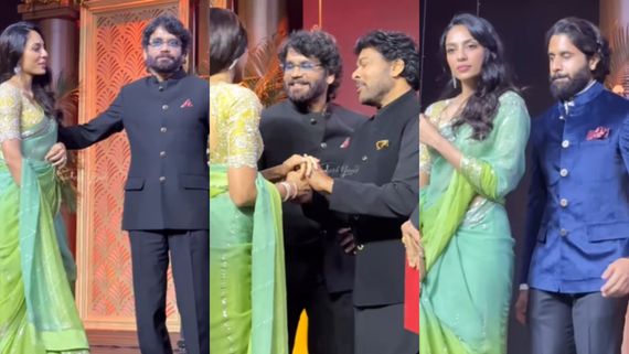 ಮೆಗಾಸ್ಟಾರ್ ಚಿರಂಜೀವಿಗೆ ಭಾವಿ ಸೊಸೆಯನ್ನು ಪರಿಚಯಿಸಿದ ನಾಗಾರ್ಜುನ; ವೈರಲ್ ವಿಡಿಯೋ ನೋಡಿ 