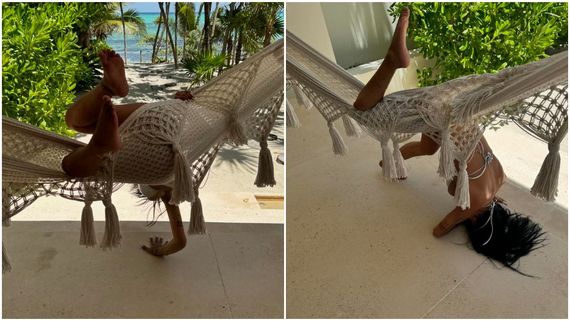  ತೂಗುಯ್ಯಾಲೆಯಲ್ಲಿ ಮಲಗಿದ್ದಾಗ ತಲೆ ಕೆಳಗಾಗಿ ಬಿದ್ದ ಖ್ಯಾತ ಸ್ಟಾರ್ ನಟಿ...!