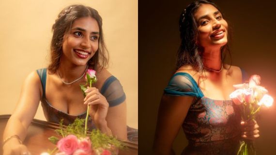 ವಿಂಟೇಜ್ ಲುಕ್ ಆಯ್ತು.. ಈಗ ಗುಲಾಬಿ ಹಿಡಿದು ಪೋಸ್ ಕೊಟ್ಟ ಸಪ್ತಮಿ ಗೌಡ; 