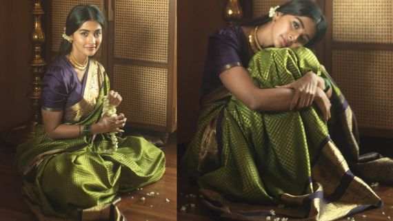 70 ವರ್ಷದ ಹಳೆಯ ಸೀರೆಯಲ್ಲಿ ಮಿಂಚಿದ ಪೂಜಾ ಹೆಗ್ಡೆ; ಈ ಸೀರೆಯ ವಿಶೇಷತೆ ಏನು?