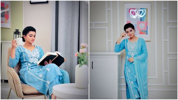 ಸಿಂಪಲ್ ಆಗಿ ಸಲ್ವಾರ್  ಧರಿಸಿ ಫೋಟೋಗೆ ಪೋಸ್ ಕೊಟ್ಟ ನಟಿ