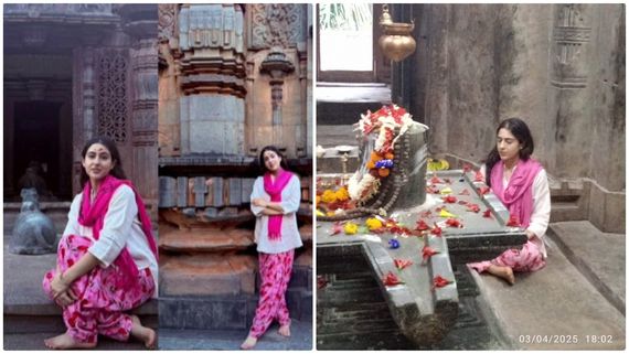 ಹುಬ್ಬಳ್ಳಿಯ ಶಿವನ ದೇವಸ್ಥಾನಕ್ಕೆ ಸೈಫ್ ಅಲಿಖಾನ್ ಪುತ್ರಿ ಭೇಟಿ; ಶಿವಲಿಂಗದ ಮುಂದೆ ಧ್ಯಾನ