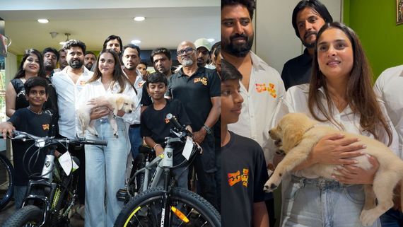 'ಪಪ್ಪಿ' ಹಿಡಿದು ಬಾಲ ನಟರಿಗೆ ಸೈಕಲ್ ಕೊಡಿಸಿದ ಮೋಹಕತಾರೆ ರಮ್ಯಾ; ಸಿನಿಮಾ ಯಾವಾಗ ನೋಡ್ತಾರೆ?