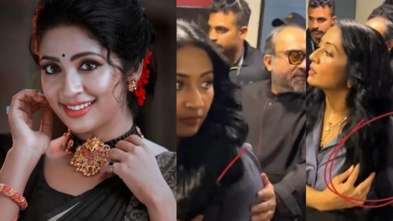 ಮೊನ್ನೆ ಕಾಜೋಲ್.. ಇಂದು ನವ್ಯಾ ನಾಯರ್; 'ಗಜ' ನಾಯಕಿಯ ಹೆಗಲಿಗೆ ಕೈ ಹಾಕಲು ಯತ್ನ..ತಡೆದ ಕೂಲಿ ನಟ