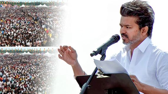 ಪುದುಚೇರಿಯಲ್ಲಿ ವಿಜಯ್ ಬೃಹತ್ ರ‍್ಯಾಲಿ, ಗನ್ ಸಮೇತ ಸಿಕ್ಕಿ ಬಿದ್ದ ವ್ಯಕ್ತಿ - ಸ್ಥಳದಲ್ಲಿ ಆತಂಕ