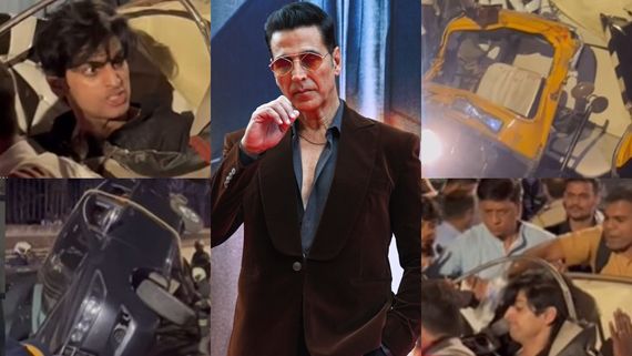 ಭೀಕರ ಅಪಘಾತಕ್ಕೀಡಾದ ಅಕ್ಷಯ್ ಕುಮಾರ್ ಕಾರು ; ನಜ್ಜುಗುಜ್ಜಾದ ಆಟೋ - ಇಬ್ಬರ ಸ್ಥಿತಿ ಗಂಭೀರ