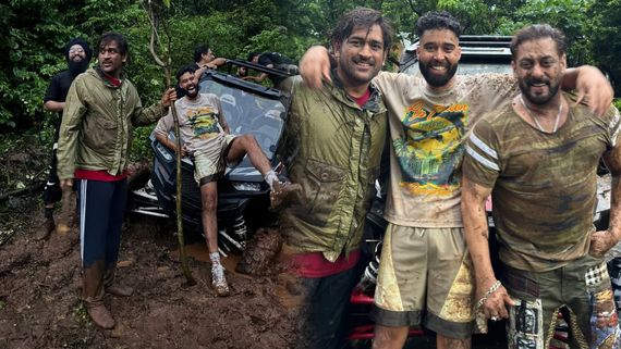 ಸಲ್ಮಾನ್ ಖಾನ್‌ಗೆ ಧೋನಿ ಈಗ ಆಪ್ತಸಖ ; ಕೆಸರಿನಲ್ಲಿ ಸ್ನಾನ - ಕಾರು ಡ್ರಿಫ್ಟ್ ಮಾಡಿದ ದಿಗ್ಗಜರು