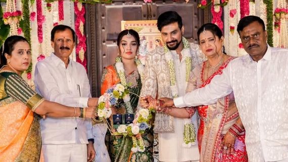 ಗುಬ್ಬಿ ಶಾಸಕ ಎಸ್.ಆರ್. ಶ್ರೀನಿವಾಸ್ ಪುತ್ರ ನಟ ದುಷ್ಯಂತ್ ಮದುವೆ ಫಿಕ್ಸ್; ಇಲ್ಲಿದೆ ಎಂಗೇಜ್‌ಮೆಂಟ್ ಫೋಟೊಗಳು