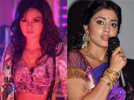 குடிகாரிகள் என்பதா...: 'சந்திரா' பட விழாவில் சனா கான் மீது ஸ்ரேயாவும் பாய்ச்சல்!