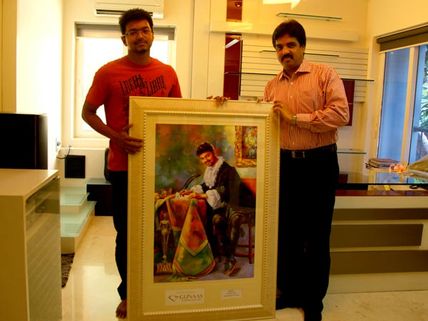 விஜய் டிவி விருதுகள் - ஓவியங்களாய் நட்சத்திரங்கள்!