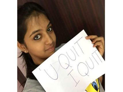 நீங்க நிறுத்தினா.. நானும் நிறுத்துவேன்! - 'குப்குப்' பிரியர்களை கெஞ்சிக் கேட்கும் லட்சுமி மேனன்