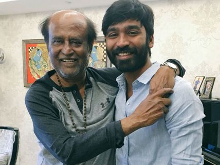 பிறந்தநாள் கொண்டாடிய தனுஷ்... நேரில் வாழ்த்து கூறிய ரஜினிகாந்த் - வீடியோ 