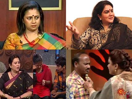 குஷ்பு, ஊர்வசி, கீதா, லட்சுமி ராமகிருஷ்ணன்  2016ல் சர்ச்சையை கிளப்பிய  டிவி  பஞ்சாயத்துக்கள்