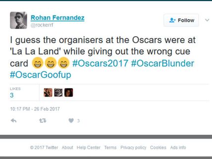 லா லா லா லா லா: அசிங்கப்பட்டான் ஆஸ்கர்காரன் 